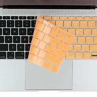 BEFINE New Macbook 12吋 中文鍵盤保護膜橘底白字8809402590759