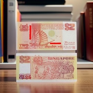 2 dollars Paper (Orange Ship Series) 1991 Years /1pcs (Random Number)