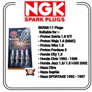 NGK BKR6E-11 Spark Plug - Proton Waja, Honda City I-DSI, Hyundai Atos; Getz, Naza Matrix; Citra and others (1set = 4pcs)