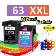Compatible HP 63XXL Ink Cartridge HP 63XL Ink Cartridge HP 63 Ink Refill for HP 63 Black Tricolor fo