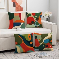 Nordic Colorful Geometric Pillow Case 45x45cm 1pc/4pcs - Abstract Art Cushion Cover Sofa Decor