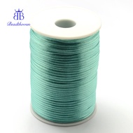 1roll Polyester Cord Light Sea Green 2mm about 80yards/roll(73.152m/roll)