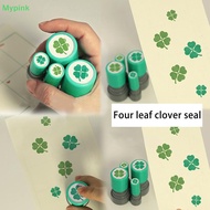 Mypink Portable Teacher Review Stamp Four Leaf Clover Stamp For Scrapbooking , Green Plant Flower De
