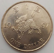 (1997)Hong Kong One Dollar/Commemorative Coin/(1997)香港一元/香港回歸中國/紀念幣