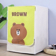 B Fully Automatic 8-10KG Washing Machine Cover 320D Thickened Waterproof Sunscreen Home Appliances Dust Cover Anti-Aging Paint Falling Decoration Saladdin Cloth Drum Front Opening Washing Machine Oxford Cloth Cover SANCHENG3CHLBY2