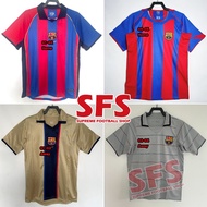 【SFS】 Top Quality Retro 2001-04 Barcelona Soccer Football Jersey T-shirt Sports Jerseys Fans Version