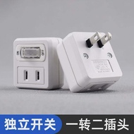 JET Wireless Extension Socket Power Port Travel Adapter Plug 1 to 2 with Switch Electronic Electrica
