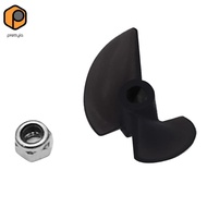 [prettyia] 1 Piece FT011-10 3 Propeller Replacement Parts For FT011 RC Boat 1pc Black