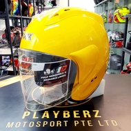 TRAX *PSB APPROVED TR03ZR YELLOW HELMET