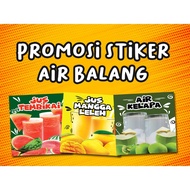STIKER BALANG AIR KALIS AIR 12 INCI X 12INCI