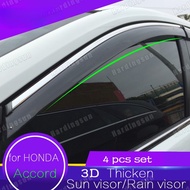 Rain Visor For HONDA accord 2004-2007 2008-2013 2014-2017 2018-2021  Window Vent Shades 4PCS door su