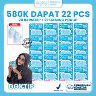 [READY STOCK] 20 Pcs Brighty Glow & Bright Bar Soap Body whitening Bath Soap Brightening Soap whiten