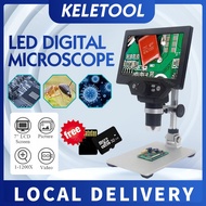 G1200 Chargeable USB Digital Microscope 12MP 7 Inch Large Color Screen LCD Display 1-1200X Continuou
