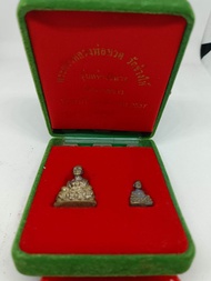 พระกริ่งหลวงพ่อทวด วัดช้างไห้ รุ่นสร้างวิหาร วัดทรายขาว อาจารย์นองเสก ออกปี2537 เนื้อเงินบริสุทธิ์ เ