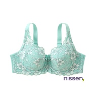 Direct from Japan Nissen_ Comfortable Plus Size Full Cup Bra for Women - Azalea Flower Japanese Lace