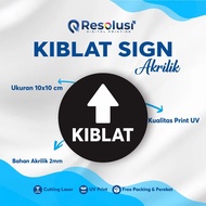 Acrylic Sign KILAT size 10cm, 2 mm thick, ready to stick