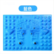 全城熱賣 - 藍色-超慢跑指壓板 跑步墊 腳底穴位按摩 磁石足療 加大超痛踩腳按摩墊 藍色