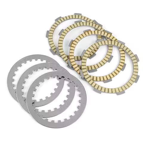 Clutch Friction Plates Kit for Yamaha ATV YFM125R RAPTOR 125 XT125X XT125R YBR125 Custom 5VL-E6321-0