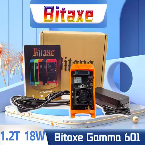 2025 Latest Gamma 601 1.2th/s 18W Open Source Bitcoin Miner With Power Supply Solo Bitcoins Miner