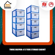 Twin Dolphin 4/5 Tiers Premium Cabinet Storage Cabinet