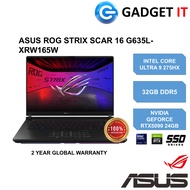 Asus ROG Strix SCAR 16 G635L-XRW165W 16'' 2.5K 240Hz Gaming Laptop ( CU9-275HX, 32GB, 2TB SSD, RTX50