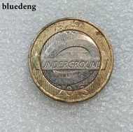 英國2013年倫敦地鐵150周年2鎊雙色紀念幣19593
