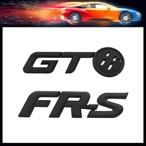 3D Premium ABS GT86 FR-S FRS car Hood Fender trunk Rear Bonnet Nameplate Decal Emblem Badge Sticker 