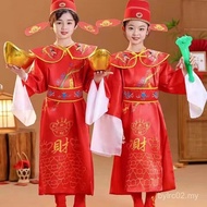 Kostum Dewa Kekayaan Tahun Baru Ketibaan Dewa Kekayaan Menyambut Dewa Kekayaan Kostum Persembahan Pe