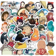 50pcs Waterproof Stickers of Cartoon Characters Anime Theme Reusable Decals for Phone/Guitar/Bag Ins