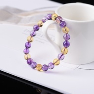 Citrine Bracelet tb Fashion Jewelry 9tt Yellow Hand Citrine Female Male String Ready Stock Purple Pu