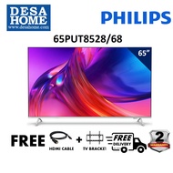 [Free Delivery] Philips 65PUT8528/68 65” 8500 Series 4K UHD LED Ambilight TV 65PUT8528 [Free HDMI Cable &amp; TV Bracket]