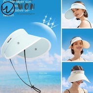 WON Empty Top Hat, Wide Brim UV-proof UV Sunshade Hat, Fashion Strong Shading Sunhat