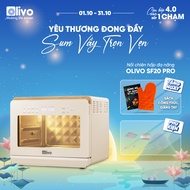 Nồi Chiên Hấp OLIVO SF20 PRO - Dung tích 20L - Nồi Chiên Hơi Nước 70 Chế Độ - Công Nghệ Hấp Nano Ste