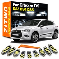 ZITWO Canbus No Error LED Interior Dome Map Reading Trunk Light Kit For Citroen DS3 DS4 DS5 DS 3 4 5