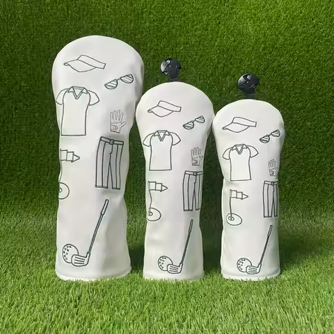 Golf Club Head Covers for Protection and Style Golf Head Cover 1 Wood 3/5 Wood UT Cover Protective C
