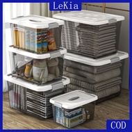 46L Transparent Storage Box Extra Large Thick Quilt Storage Box Toy PP Storage Box Move House Clothi