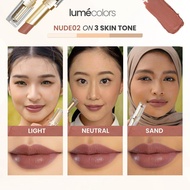 VELVET CREME LIPSTICK 4g - Available in 3 colors dan bertahan 12 jam | Shade NUDE01 NUDE02 NUDE03 Li