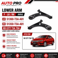 Honda City T5A T9A Front Lower Control Arm LH RH 51360-T5A-A01 51350-T5A-A01 Heavy Duty With Ball Jo