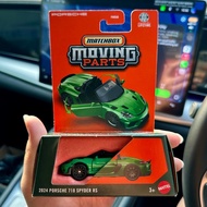 HIJAU Matchbox Moving Parts 2024 Porsche 718 Spyder RS Green Green