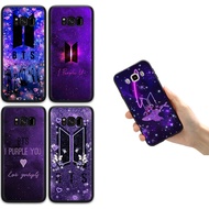 Bts Logo Purple Soft Case Phone Case Samsung Galaxy S6 S7 Edge S8 S9 Plus S10 Lite soft Silicone Case