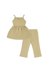Everyday Mira  Sweet Ruffle Cami with Double Weaves Pants เสื้อสายเดี่ยวผ้าคอตตอน พร้อมกางเกงขายาวทร