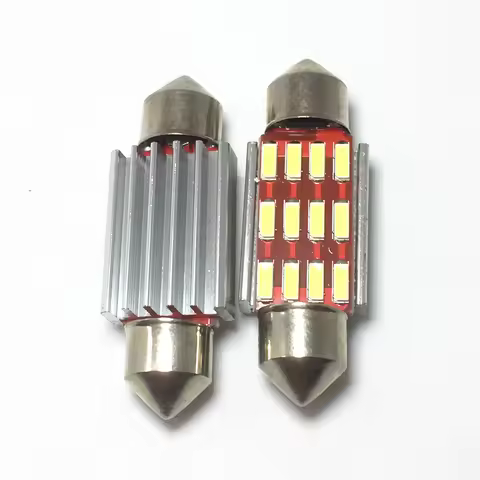 Car Interior Light White 31mm 36mm 39mm 41mm Car Festoon Lights C5W C10W 4014 LED CANBUS Auto Interi