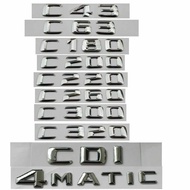 4matic CDI Chrome Plated Letter Logo Suitable for Mercedes Benz A B C GLK CLA-Class C63 C43 C55 C180