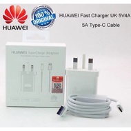 100% Original Huawei SuperCharge Fast Changer UK Plug 4.5A/5A 22.5W Type-C Cable & Charger