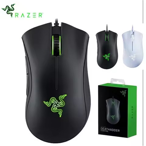 Razer DeathAdder Essential Wired Gaming Mouse / Wired Mice 6400DPI 5 Independently Buttons For Lapto