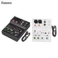 [AbabixaMY] Audio Interface 2 Channel Audio Mixer, Compact Portable Professional Mixing  for Studio 