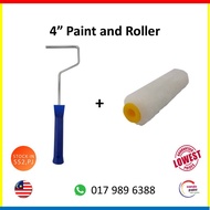 4" Mohair Paint Roller Set (water based and solvent based) Short hair roller 4inch mohair/lambwool