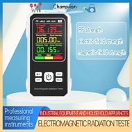 CHAMPIONO EMF Meter RF Strength Detection Device High Precision Electric Magnetic Field Detector Ele