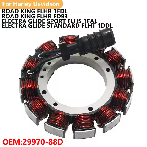 29970-88D Ignition Stator Coil For Harley Davidson ROAD KING FLHR 1FDL FD93 FLHS 1FAL FLHT 1DDL FLHT