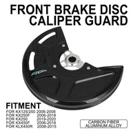 Funparts Suitable for Kawasaki KX125/250 KX250F Real Carbon Fiber Front Disc Brake Protective Cover